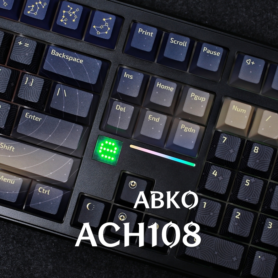 Abko ACH108 keyboard with dot display