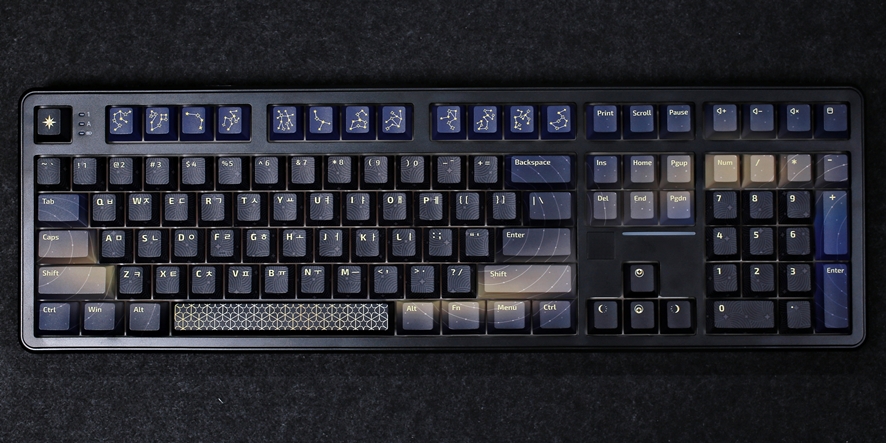ACH108 full-size layout on a desk