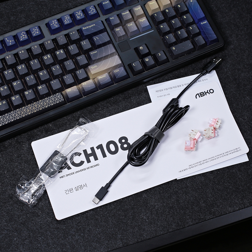 ACH108 box contents and spare switches