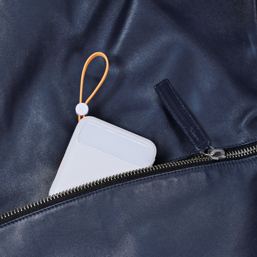 Power bank in a cross-body bag