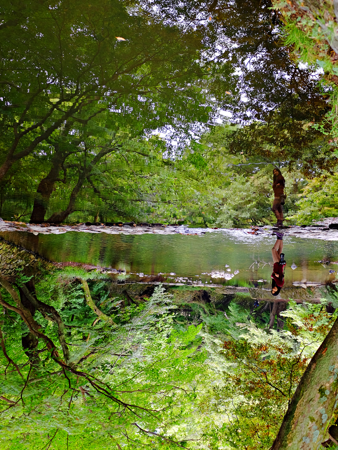 Red spider lilies by the stream at Seonunsa