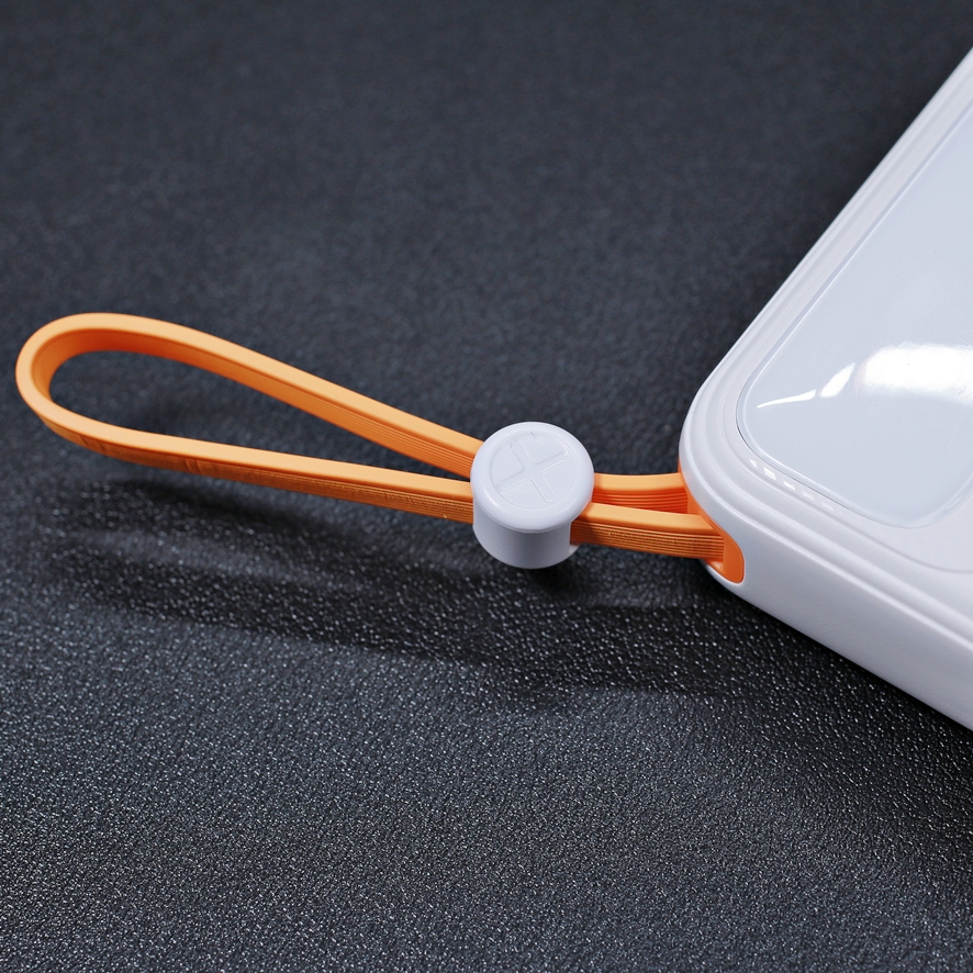 Corner strap on the power bank