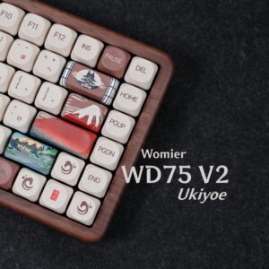 Womier WD75 V2 Ukiyoe Review: Real Wood Mechanical Keyboard
