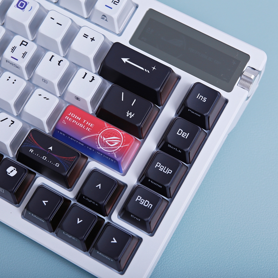 ASUS ROG Azoth X keyboard on desk setup