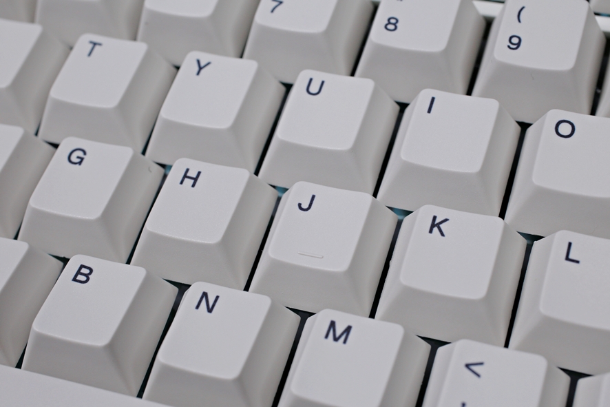 Cherry profile dye-sublimated PBT keycaps close-up