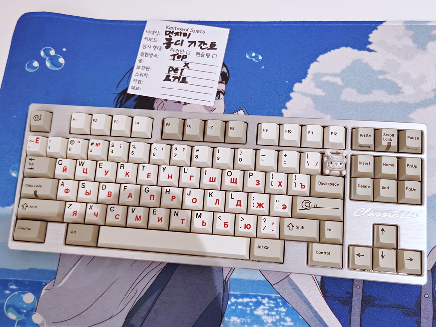 Class D Gigant keyboard with hairline finished aluminum body