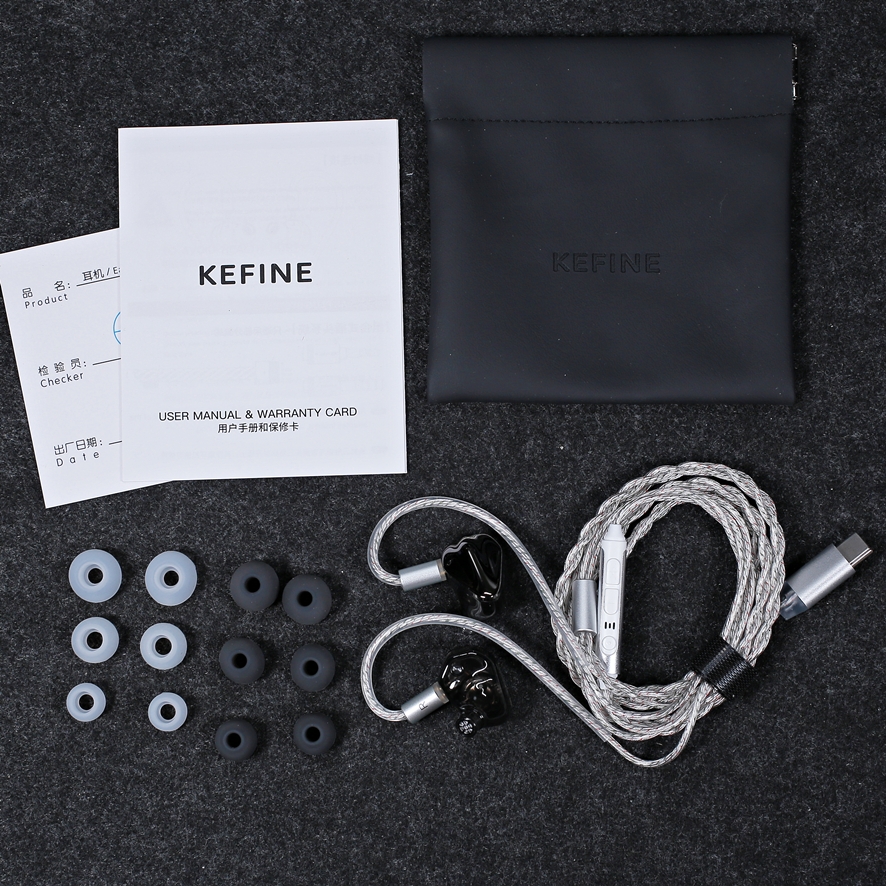 KEFINE Loric unboxing inside box