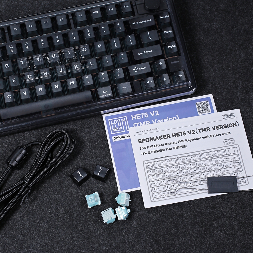 Epomaker HE75 V2 TMR included accessories