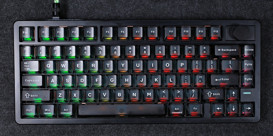 Epomaker HE75 V2 TMR top view layout