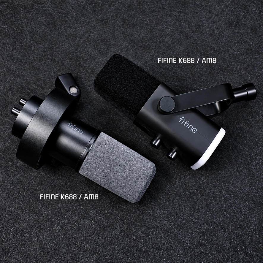 FIFINE AM8 and K688 dynamic microphones