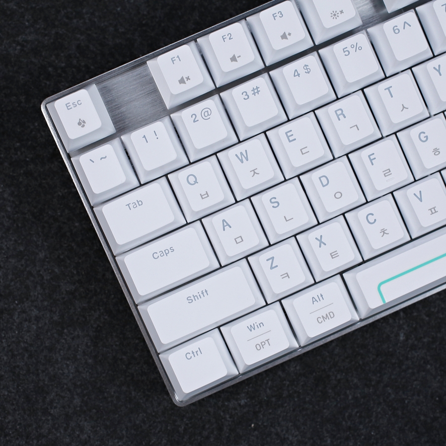 Spacing detail between F-row and number keys